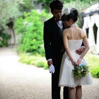 画像3018：ネイビー＆ブラックのプリンセスドレス