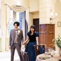 画像4429：ネイビー＆ブラックのプリンセスドレス