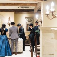 画像4430：ネイビー＆ブラックのプリンセスドレス